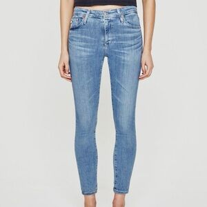 AG Farrah High Rise Raw Hem Ankle Skinny Jeans